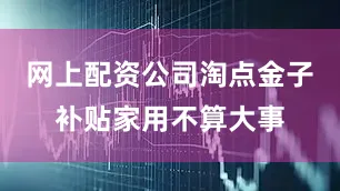 网上配资公司淘点金子补贴家用不算大事